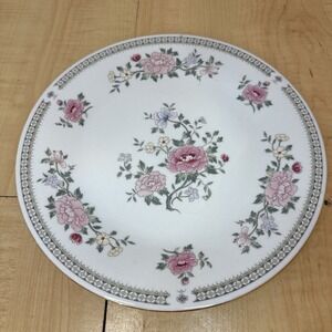 Trisa 1560 Pink Peony Porcelain Dinner Plate 10.5" Floral Vintage